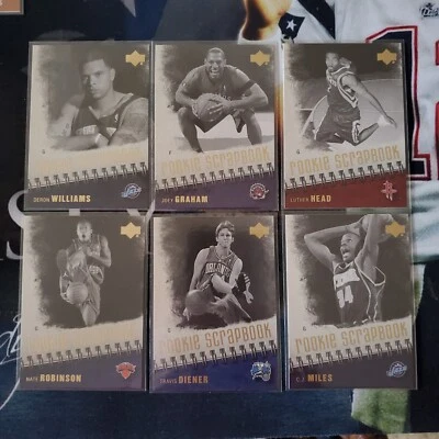 2005-06 Upperdeck Basketball Rookie Scrapbook (6) Card Lot Excellent Condition - Image 1 of 4