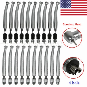 Pieza de mano dental de alta velocidad y acoplador giratorio de 4 orificios en stock de EE. UU. apto para NSK - Imagen 1 de 22