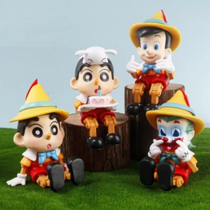 Crayon Shin-chan Pinocchio Action Figure Toy Cosplay Joker Mini Model Doll NoBox - Picture 1 of 18