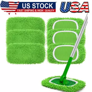 Reusable Wet Pads Refill for Swiffer Sweeper Mop - Dry Sweeping Cloths & Wet Mop - Picture 1 of 8