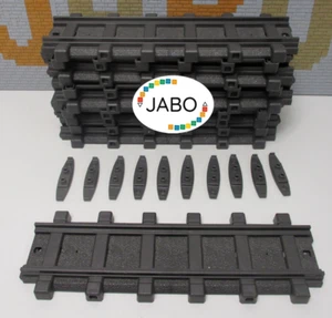 (RH) PLAYMOBIL Eisenbahn RC Gleise 10 Schienen gerade mit Verbinder 4384 - Bild 1 von 1