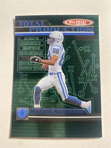 Tarjeta de fútbol americano Topps Total #TP10 2003 Marvin Harrison casi nueva-como nueva NFL - Imagen 1 de 1