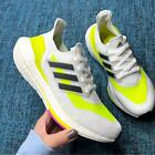 Adidas Ultraboost 21 Running Shoes in White Solar Yellow Men's 5 or Women's 6.5
