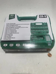 53-teiliges professionelles Auto Reparatur Werkzeug Set mit 72 Zähnen Schnell Ratsche Schraubenschlüssel Set - Bild 1 von 1