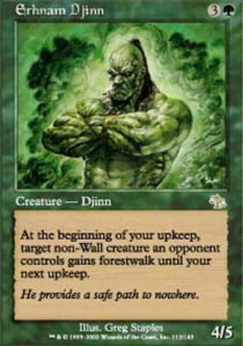 Erhnam Djinn ~ Heavily Played Judgment MTG Magic UltimateMTG Green Card - Image 1 of 1