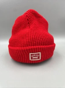 Homage Go To Beanie Thermal Knitted Waffle Red Ohio State Football Vintage Sport - Picture 1 of 7