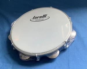 10" TAMBOURINE NYLON HEAD INJECTED PLASTIC BLACK BODY COLOR PANDEIRO - Picture 1 of 4