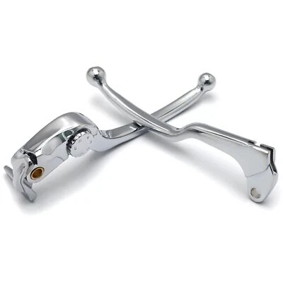 Brake + Clutch Hand Lever Chrome Replacement For 2004-2005 Suzuki GSXR600/750 - Image 1 of 4