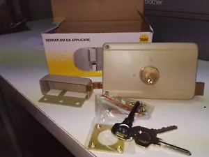 SERRATURA YALE ART. 310 CON CILINDRO FISSO 70MM DX CANCELLO UFFICIO CASA - Bild 1 von 1