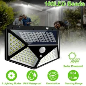 1/2/4/6 piezas 100 luces de pared solares LED sensor de movimiento Pir para jardín - Imagen 1 de 24