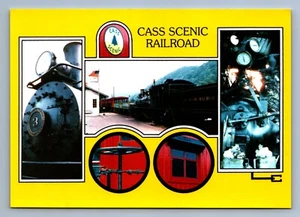 Postcard Vtg Transportation Train Railroad Cass Scenic WV Logging Railway 4x6 - Picture 1 of 2