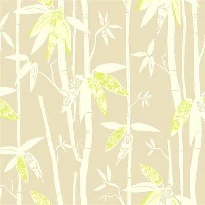 Contemporary Bamboo Stalks With Lime Green Leaves Wallpaper AC6088 - Image 1 of 2