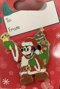 Mickey Mouse als Weihnachtsmann Weihnachtsgeschenke Glocke Disney Pin - Bild 1 von 1