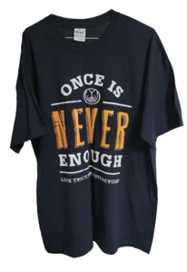 Mens XL  Allstate Ride Protection Project Once is Never Enough  Tee t-shirt - Picture 1 of 3