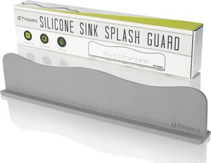 Silicone Sink Splash Guard - Water Splash Guard for Kitchen, Island and Bathroom - Picture 1 of 6