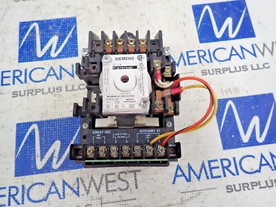 Siemens CLM1679731RE Mechanically Held 4 pole Lighting Contactor 20A  277V Coil - Image 1 of 4