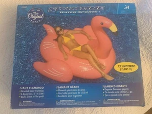 SWIMLINE WATER SPORT GIANT PINK FLAMINGO POOL FLOAT 72" NIB INFLATABLE BEACH TOY - Picture 1 of 4