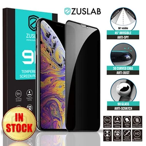 For iPhone 14 13 12 11 Pro XS Max XR mini 8 7 Plus SE Privacy Screen Protector - Photo 1 sur 34