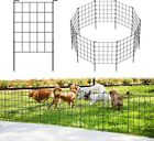 10 PCS Decorative Outdoor Garden Fence, Rustproof Metal Border Animal Barrier