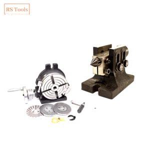 6" HV 4 Slot Rotary Table And Index plate set dividing plate + DB Tailstock USA - Picture 1 of 24