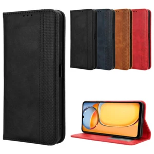 For BLU View 5 5G B160V Case Shockproof Magnetic Leather Wallet Stand Cover - Picture 1 of 16