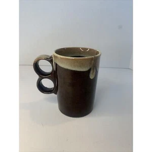 Vintage Tropfglasur Trigger Griff Japan Keramik Becher - Bild 1 von 4