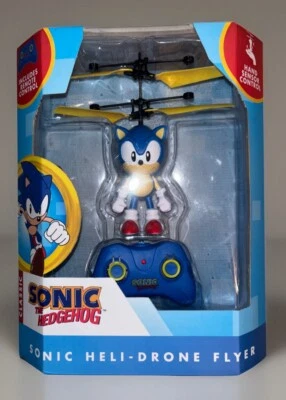 Classic Sonic The Hedgehog HELI-DRONE FLYER, Inc Remote Control, Hand Sensor NEW - Image 1 of 2