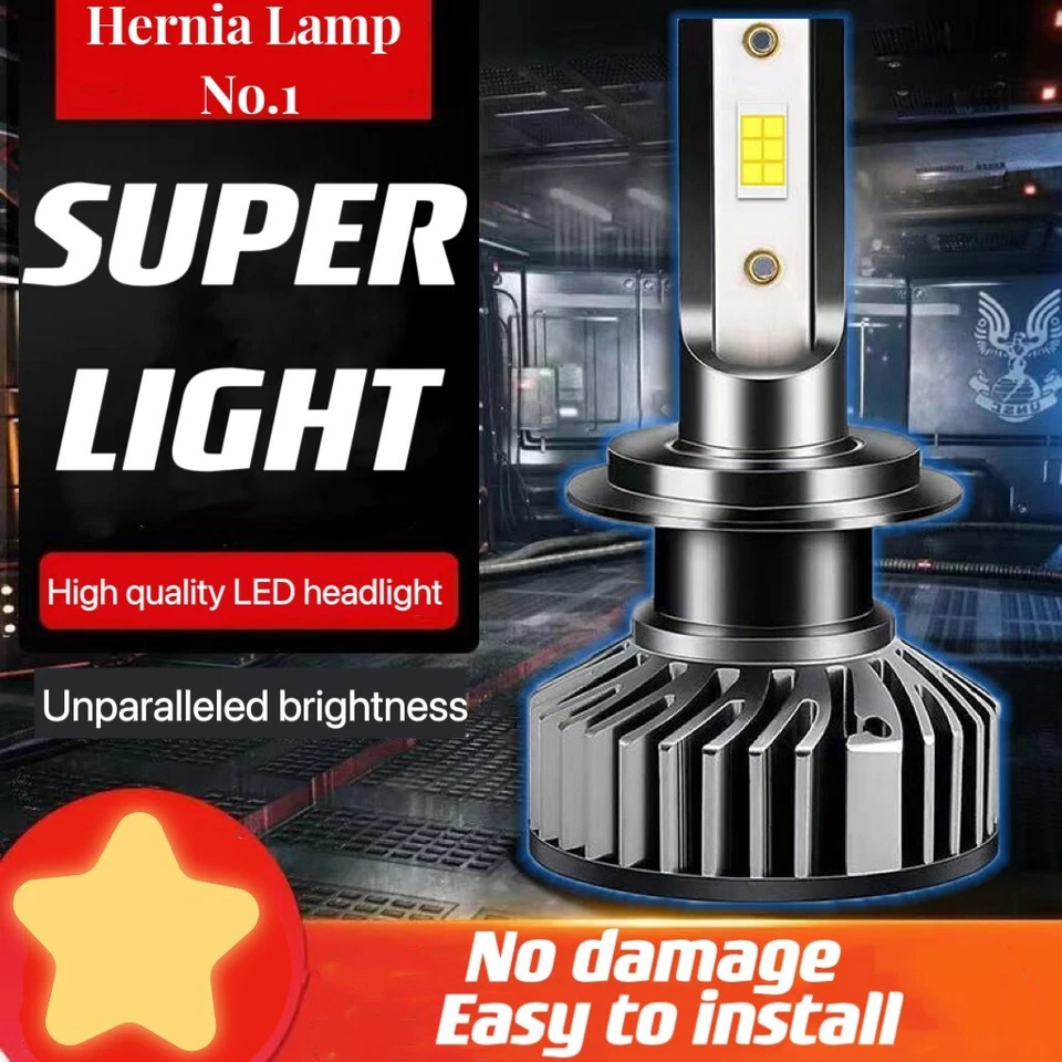 2pcs H11 H8 H9 LED Headlight Kit High Low Beam Bulbs Super Bright 6000K White - Image 1 of 4