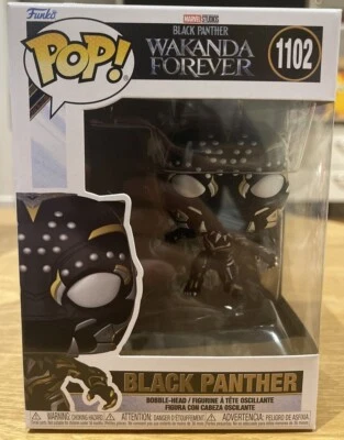 Black Panther 2: Wakanda Forever - Black Panther Pop! Figura Vinilo #1102 + P/P Foto 1 de 4