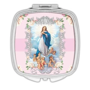 Gift Compact Mirror : Our Lady of Immaculate Conception Catholic Virgin Saint - Picture 1 of 3