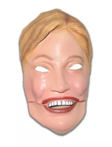 Hillary Clinton Costume Mask Moving Face Mouth Latex Democratic Presidential - Picture 1 of 3