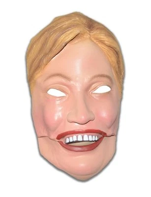 Hillary Clinton Costume Mask Moving Face Mouth Latex Democratic Presidential - Image 1 of 3
