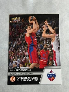 2015-16 UD Euroleague Milos Teodosic #E-8 CSKA Moscow - Picture 1 of 2