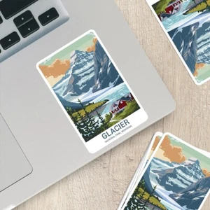 Glacier National Park Sticker – Durable Vinyl Sticker - Picture 1 of 10