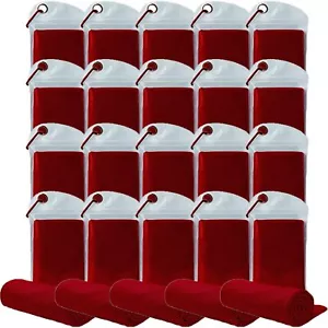 20PCS Cooling Towels 40x12 Inch Microfiber Ice Neck Towels Red Yoga Gym Workout - Picture 1 of 9