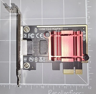 Adaptador de red 2,5 GBase-T PCI-E 2500/1000/100 Mbps PCI Express Gigabit Ethernet Foto 1 de 4