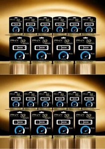 PNY Turbo 32GB USB 3.0 Flash Drive - P-FD32GTBAT2-GE New Full Case 20 Pack Lot - Picture 1 of 5