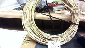 66 ft coil Western Electric CLOTH,covered 22ga triple (3-wire) - Picture 1 of 2