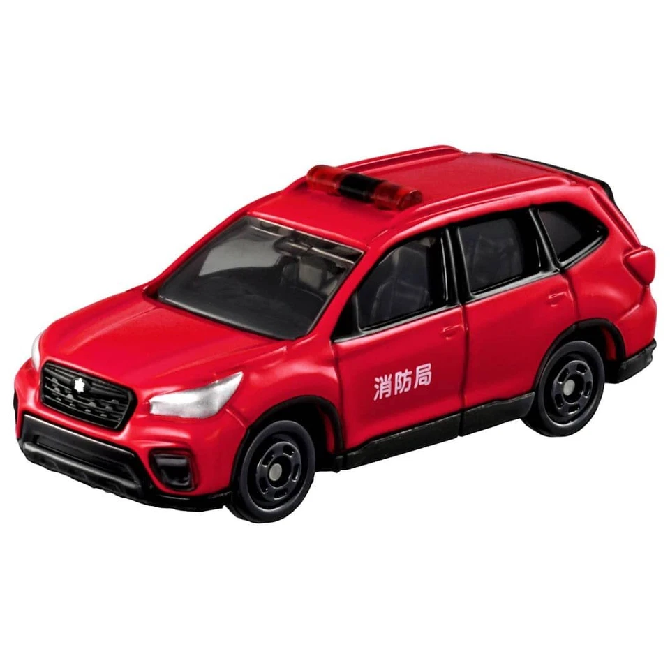 TAKARA TOMY Tomica No.99 SUBARU FORESTER Fire Command Vehicle Box  New JP - Image 1 of 1