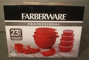 New Farberware Professional 23 Piece Mixing & Prep Set Measuring Set - Red - Picture 1 of 4