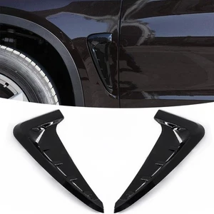 Gloss Black For 2014-2018 BMW X5 F15 Side Wing Air Flow Fender Intake Vent Cover - Picture 1 of 10
