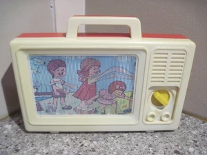 Vintage Windup Scrolling Szene Musik TV Spielzeug von My Kids 1985 - "London Bridge" - Bild 1 von 7