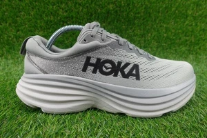 Hoka One One Bondi 8 Schuhe Herren Größe 9,5 Haifischhaut Hafen Nebel Laufen Turnschuhe - Bild 1 von 16