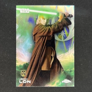 2025 Topps Chrome Star Wars #64 Jecki Lon Raywave Refractor Parallel Debut RC - Picture 1 of 2