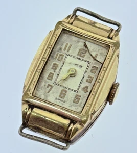 VINTAGE CLINTON 17 JEWEL LADIES ART DECO - SOLD AS IS FOR REPAIR - Picture 1 of 10