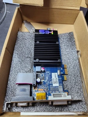 HIS ATI Radeon HD 5450 1GB DDR3 PCIE Video Card QP3-41H-A QP3G01001 I Think Used - Image 1 of 4