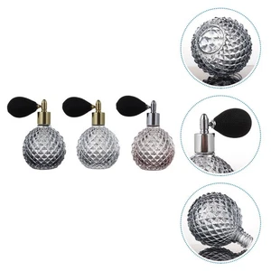 Bottiglia spray profumo ricaricabile vuota stile vintage 3 pezzi 100 ml con - Foto 1 di 12