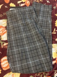 Silversilk karierte Anzughose für Herren 38 W/32 grau/chk Polyester Viskose Mischung - Bild 1 von 2