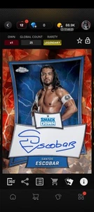 Topps WWE Slam 2025 Chrome LE 25cc Signature - Santos Escobar - Legendary - Picture 1 of 1