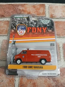 1/64 GREENLIGHT 1989 GMC VANDURA FRIE DEPARTMENT NEW YORK FIELD COMMUNICATION - Picture 1 of 6